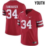 Youth Ohio State Buckeyes #34 Owen Fankhauser Red Nike NCAA College Football Jersey Summer GMO8444CX